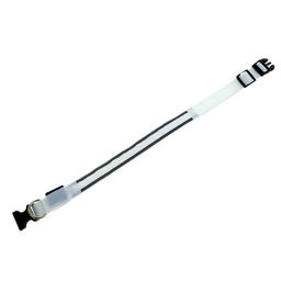 Ошейник с подсветкой Двойная полоса размер XL, ОШ 52-60 х 2,5 см, 3 режима свечения белый - Пижон фото 3