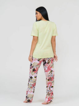 Костюм женский, цвет зеленый белый