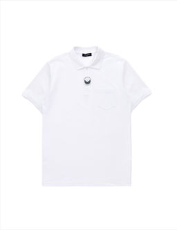 Beyaz Regular Fit %100 Pamuk Cepli K_vr_lmaz D__meli Polo Yaka Basic Ti__rt