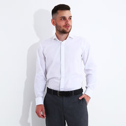 Ремень мужской, ширина 4 см, винт, пряжка металл, цвет чёрный - Simaland фото 3