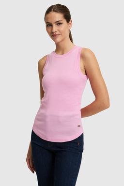 Kad_n Pembe Bisiklet Yaka Basic Ti__rt - U.s. polo assn фото 3