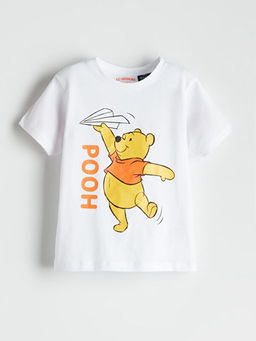 Winnie the Pooh Bask?l? Erkek ?ocuk ?ortlu Pijama Tak?m