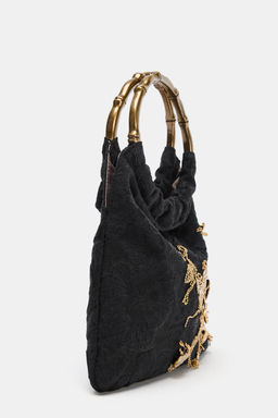 EMBROIDERED MINI BUCKET BAG - Zara фото 4