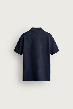 POLO REGULAR FIT CONTRASTE / Marino - Zara фото 8