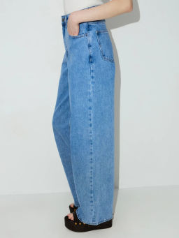 Джинсы wide leg с высокой посадкой / Zarina фото 4