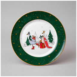 Тарелка обеденная "Family christmas" 25 см 425-205 #НовыйГод /АРТИ-М/