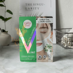 Маска-Бандаж для Коррекции Овала Лица Гидрогелевая Антиакне с Центеллой CATHY DOLL, 18 гр  фото 3