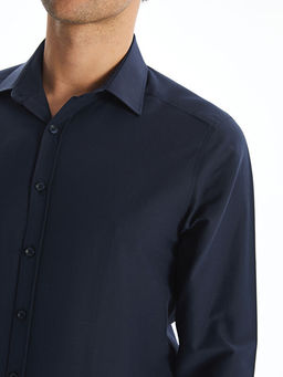 Slim Fit Uzun Kollu Poplin Erkek G?mlek