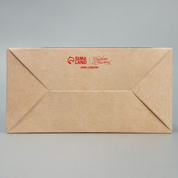 Цена за 5 шт. Коробочка для кексов новогодняя «Хвоя и шишки», 16×10×8 см