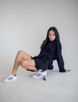 ткань джульетта, Костюм, черный - Knitka wear фото 5