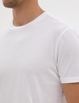 Beyaz Slim Fit Basic Ti__rt - Pierre cardin фото 7