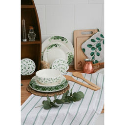 Набор кухонный Доляна «Эвкалипт»: варежка 20×27 см, прихватка 19×19 см, 100% хлопок