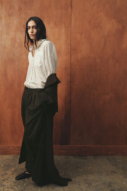 TRENCH FLUIDO LANA ZW COLLECTION LIMITED EDITION / Khaki