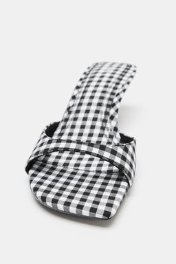 SANDALIA TAC?N ESTAMPADO VICHY / Multicolor - Zara фото 3