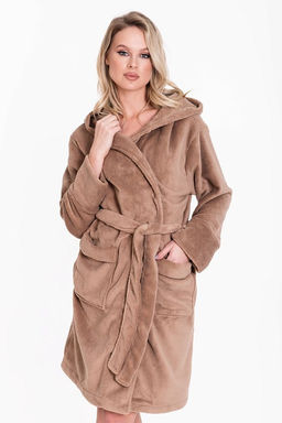 Халат М324277а коричневый