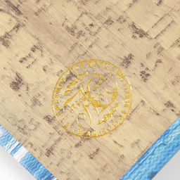 Шкатулка книга - сейф Парусники. Масло. Золото, дерево и искусственная кожа, с замком, 27?18?7 см