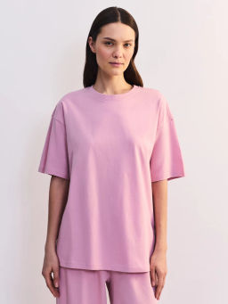 Футболка оверсайз из хлопка ZR2605013413-92 / Zarina