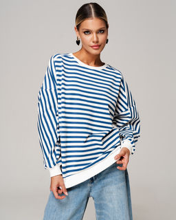 СВИТШОТ ХЛОПКОВЫЙ ПОЛОСАТЫЙ 90.6.2