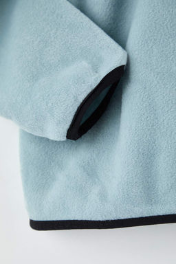 Mint Regular/Normal Kesim Dik Yaka Fermuarl? Dikis Detayl? Polar Sweatshirt TMNAW26SW00036