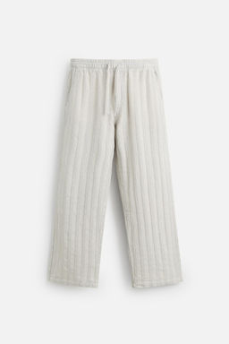RELAXED FIT JACQUARD TROUSERS - Zara фото 7
