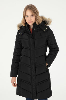 Женское черное пальто - U.s. polo assn фото 3