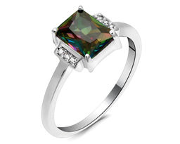 Кольцо из серебра мистик кварц, Харден