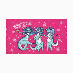 Полотенце Доляна Игристого нового года 28х46 см, 100% хл, рогожка 164 г/м2  фото 2