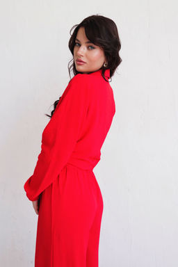 9599 Костюм в пижамном стиле красный - Martichelli фото 8