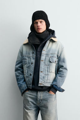 DENIM JACKET WITH PLEATS X SR_A - Zara фото 2