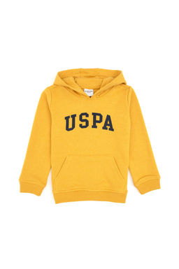 Erkek _ocuk Sar_ Kap__onlu Basic Sweatshirt