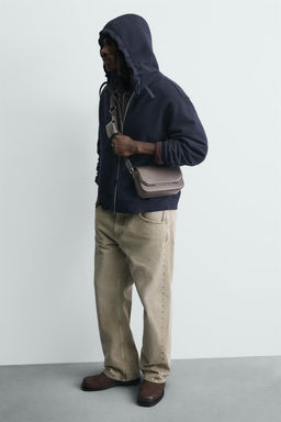 PLAIN CROSSBODY BAG WITH FLAP - Zara фото 9