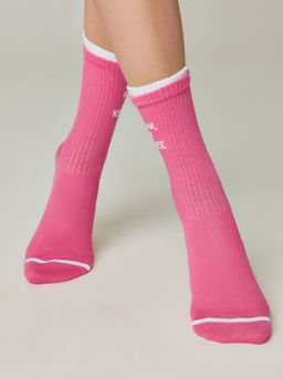 Цена за 2 пары. Носки удлиненные CONTE Удлиненные носки из хлопка в рубчик с надписью Извини - Conte elegant фото 2