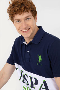 Мужская темно-синяя футболка с воротником-поло Неожиданная скидка в корзине - U.s. polo assn фото 2