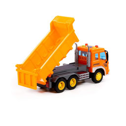 Сити, автомобиль-самосвал инерционный (со светом и звуком) (оранжевый) (в коробке) - Полесье фото 4