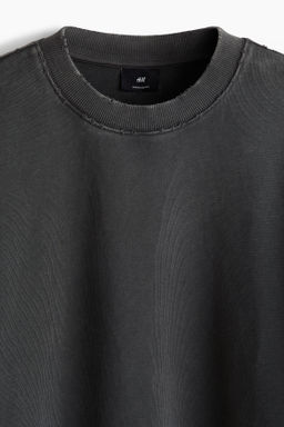 Sudadera con efecto lavado Oversized Fit - H&m фото 5