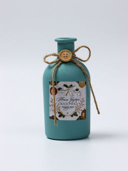 Ваза для цветов стеклянная «Новый год: тепло внутри», 13.7×6.3 см