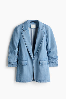 Americana denim con manga recogida