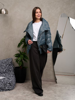 Куртка женская "Асимметрия" серый