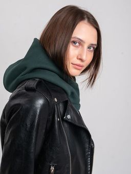 Капор трикотажный малахит, капюшон - Yollochka фото 4