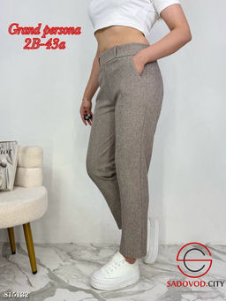 Брюки женские из плотной ткани