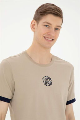 Мужская футболка светло-хаки - U.s. polo assn фото 2