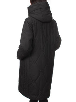 1119 BLACK Пальто зимнее облегченное женское (холлофайбер 150 гр.) - Fashion фото 6