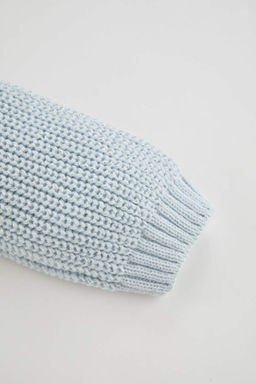 Трикотажный кардиган на пуговицах для маленьких девочек - Defacto фото 3