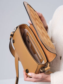 Сумка замшевая на плечо Deboro 30791 глина