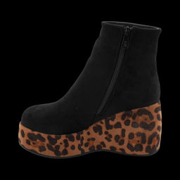 Ботинки на меху К88-5 черные