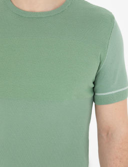 _a_la Slim Fit Bisiklet Yaka Triko Ti__rt