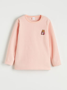 Bisiklet Yaka Nak??l? K?z ?ocuk Polar Pijama Tak?m