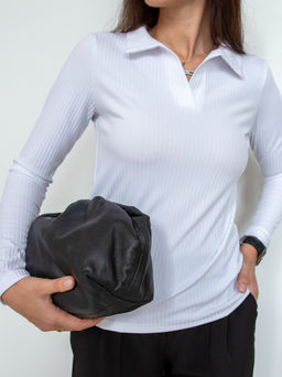 Лонгслив женский поло КФ101 Белый от фабрики Спортсоло