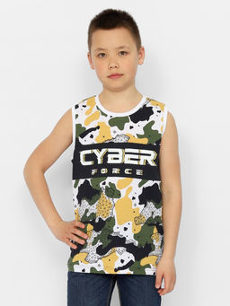 CRB wear/CSJB 63566-35-374 Майка для мальчика,хаки/Ex.Cherubino