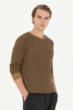 U. S. Polo Assn / Мужской свитшот светло-хаки - U.s. polo assn фото 3